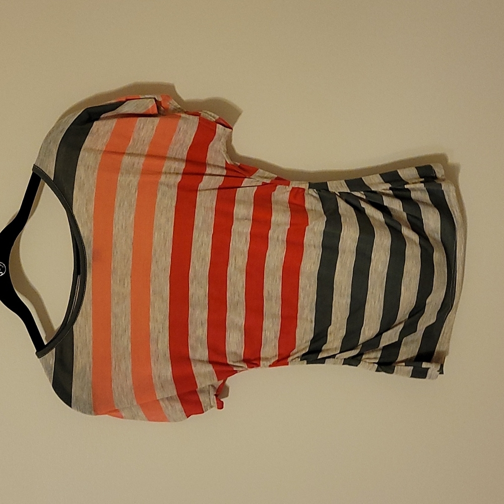 BCX Striped Tee with Lace